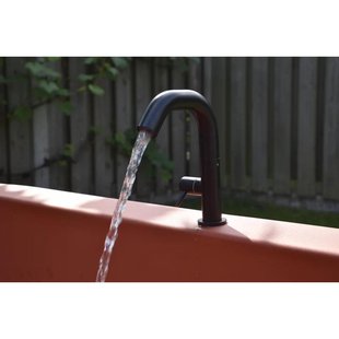 Gardentub kraan - 21cm - mat zwart 216603