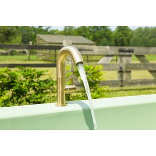 Gardentub kraan - 21cm - geborsteld messing (goud) 216613