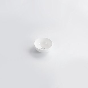 QeramiQ Dely Waskom - 20x20x9cm - rond - keramiek - glans wit