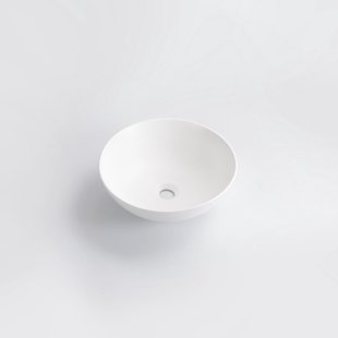 QeramiQ Dely Waskom - 40x40x15cm - rond - keramiek - mat wit