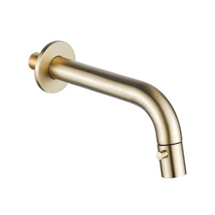 Fortifura Calvi Fonteinkraan - inbouw - uitloop 19.5cm - inkortbaar - PVD - Geborsteld Messing PVD (Goud) SW1108830