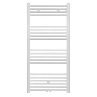 Belrad Handdoekradiator - middenaansluiting - 1200X400mm - 458Watt - Wit BW1200400