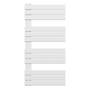 Belrad Handdoekradiator - links - aansluiting/comb - 1200X600mm- Wit BUCW1200600
