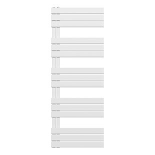 Belrad Handdoekradiator - links - aansluiting/comb - 1600X600mm- Wit BUCW1600600