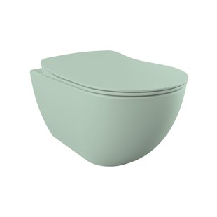 Creavit Hangend Toilet - 35.3x51cm - spoelrandloos - nijlgroen FE322-11NY00E-0000