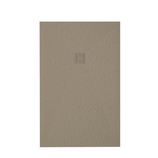 ZEZA Grade douchevloer - 160x100cm - antislip - antibacterieel - mineraalmarmer - rechthoek - mat cream (creme) 400000000000019510