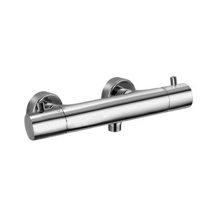 Paffoni Light Douche thermostaatkraan waterbesparend opbouw met temperatuurbegrenzing Chroom LIQ168ECR