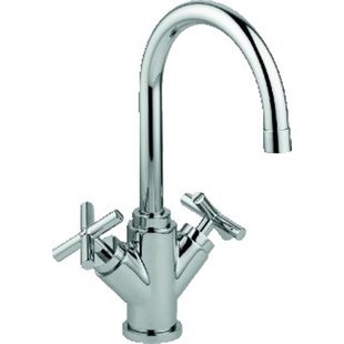 Paffoni Quattro Keukenmengkraan 3/8 inch flexibele slang 1 kraangat Chroom glans QTV180CR