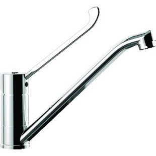 Paffoni Red Keukenmengkraan 13.1cm 3/8 inch flexibele slang 1 kraangat Chroom glans RED303CR