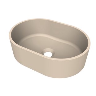 Arcqua Case waskom - ovaal - 40x28cm - mat zand WAS554553