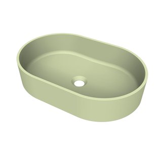Arcqua Case waskom - ovaal - 55x36cm - mat pastel groen WAS707714