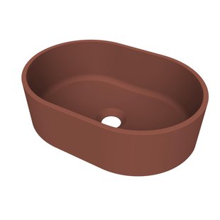 Arcqua Case waskom - ovaal - 40x28cm - mat terracotta WAS755220