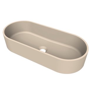Arcqua Case waskom - ovaal - 60x26cm - mat zand WAS553498