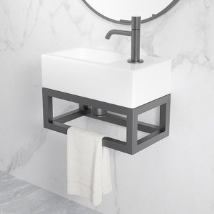 Wiesbaden Nick frame voor fontein 395 x 150 x 215 mm gunmetal PVD 39.3538