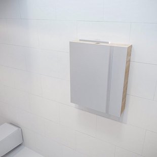 Mondiaz CUBB Spiegelkast - 50x70cm - 1 deur - Washed Oak (Hout) PC7534134450