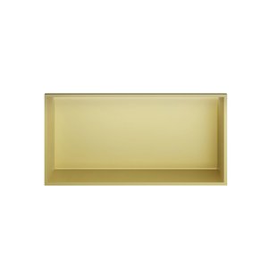 Hotbath &MORE Inbouwbox of inbouwnis - 30x60x10 - with LED IP44 - Geborsteld messing PVD BOX060LBBP