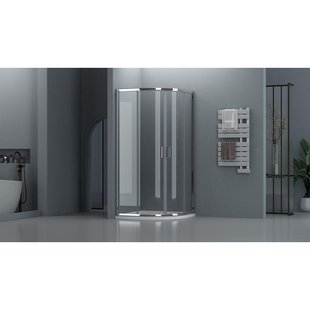 Adema Dawn Douchecabine - 80x80x185cm - kwartrond - chroom SW1381728