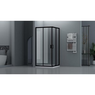 Adema Dawn Douchecabine - 90x90x185cm - vierkant - zwart mat SW1381739