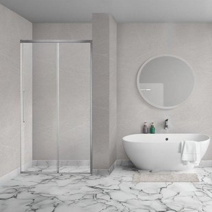 Aqua Vista Lokla Linea nisdeur - 100x200cm - incl. montageset - geborsteld rvs R-MB-LC100-SCX