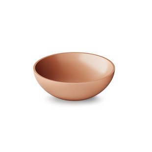 Zeza Element Waskom - 41x41x14cm - solid surface - glans peach (oranje/roze) SW1439451