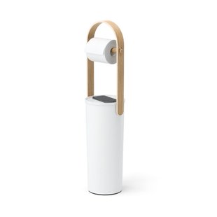 Umbra Bellwood toiletrolhouder - 18x18x68cm - wit 1022314-668