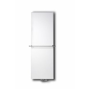 Vasco Flat V Line paneelradiator vlak type 21 400x1600mm 1047W aansluiting 8008 wit structuur 112980400160080080600-0000