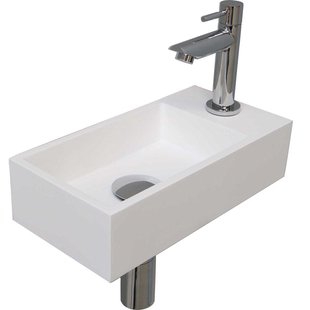 INK Versus Fonteinpack - Polystone - rechts fonteinkraan - designsifon - afvoerplug - incl bevestiging 1805132