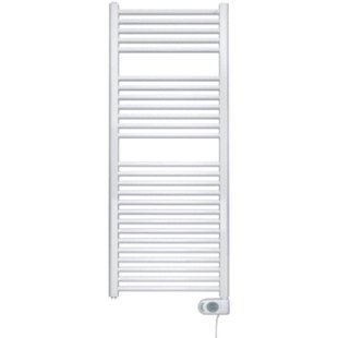 Zehnder Aura E elektrische handdoekradiator - 146.6x60cm - 1000watt - Wit glans pbez-150-60-mq