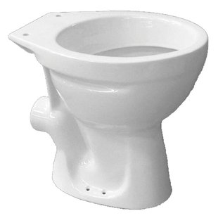 Go by Van Marcke vrijstaande wc pot 47,6x35,7x39,1cm porselein wit muuraansluiting zonder zitting DELTA WC P (FS175235CK0000)