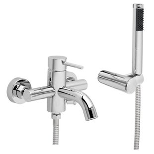 GO by Van Marcke Cocoon eengreepsmengkraan baddouche compleet inclusief handdouche hartafstand 15 cm keramische schijven inclusief rozetten en S-koppelingen 403101C