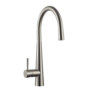 GO by Van Marcke Silk II keukenmengkraan eengreeps met hoge draaibare bek keramische schijven met flexibels verchroomd messing hoogte van kraan base 420 mm KE-82451