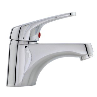 Nemo Start Taura wastafelmengkraan eengreeps met vaste bek met automatische lediging energiebesparend chroom 101010