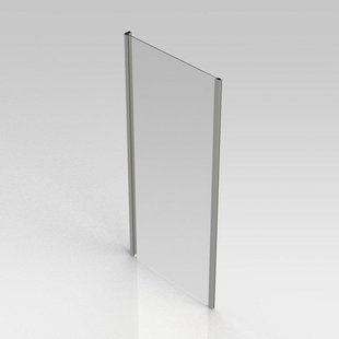 GO by Van Marcke Belo vaste wand 90x190cm 6mm easy clean glas profielen aluminium verchroomd regelbaar 86.5-89cm S205090