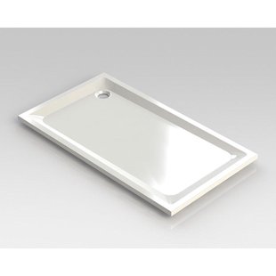 Nemo Spring Horus douchebak acryl 160x90x4.5cm afvoer D90 wit zonder potenstel dikte 4 mm 122017