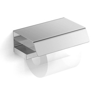 Nemo Spring Vigor papierhouder met deksel wandmontage 170 x 60 x 110 mm messingroestvrij staal geborsteld nikkel 31041A-SN