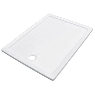 GO by Van Marcke Eden douchebak witte acryl 120x80x3.5 cm kleurvast behoudt een ongeschonden glans geluidsdempend eenvoudig te reinigen 16 mm verstevigde bodemlaag en fiberlaag LUNA 120X80X3