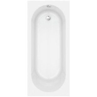 Nemo Spring Nantes inbouwbad mono afvoer D52 170x75x40cm 185L met potenstel wit acryl GA42101