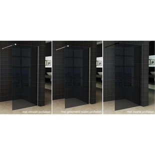 Wiesbaden Slim glasplaat 800 x 2000 x 8 mm nano rookglas 20.3479