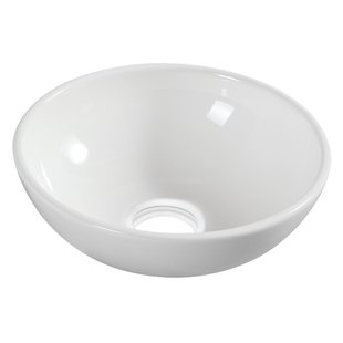 Wiesbaden Kimo waskom rond 28 x 10 cm keramiek glans wit 32.3413