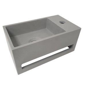Wiesbaden Julia fontein rechts 35 x 20 x 16 cm solid surface betonlook 36.4061
