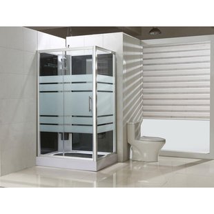 Xellanz Thermo links complete douchecabine 120x90x218 alu 5mm glas 10178