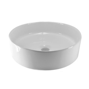 Wiesbaden Link waskom rond 40 x 12 cm keramiek glans wit 32.3422