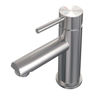 Brauer Brushed - Edition Wastafelmengkraan opbouw - laag - model a - PVD - geborsteld RVS 5-NG-001