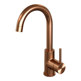 Brauer Copper Edition Wastafelmengkraan opbouw - hoog - draaibaar - ronde uitloop - model a - PVD - geborsteld koper 5-GK-003