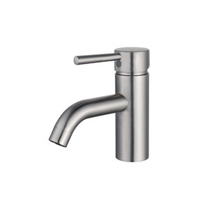 Fortifura Calvi Wastafelkraan - 14.8cm - opbouw - Geborsteld RVS PVD (RVS) SW377856