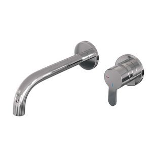 Brauer Chrome Edition Wastafelmengkraan inbouw - gebogen uitloop links - hendel plat smal - model D 1 - chroom 5-CE-004-B4-65