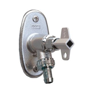 Go by Van Marcke Tuinkraan - vorstvrij - terugstroom beveiliging - keerklepbeluchting - sleutel - metalen greep - verstelbare muurplaat - chroom 190552