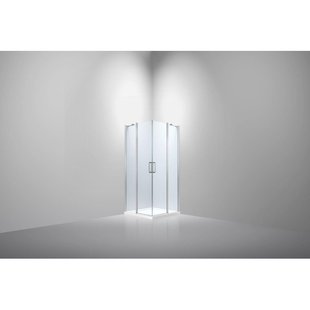 Van Rijn Products ST02 Hoekinstap - 98x200cm - stabilisatiestang - helder glas - 6mm ST02320100