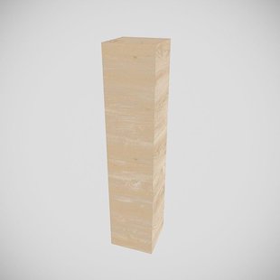 MONDIAZ BEAM Kolomkast - 160cm - 2 deuren - Washed oak PC75341328