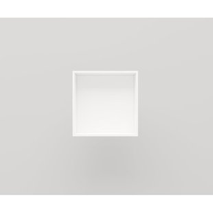 Crosstone by Arcqua Solid Alcove inbouwnis 30x30x10cm solid surface mat wit NIS118646